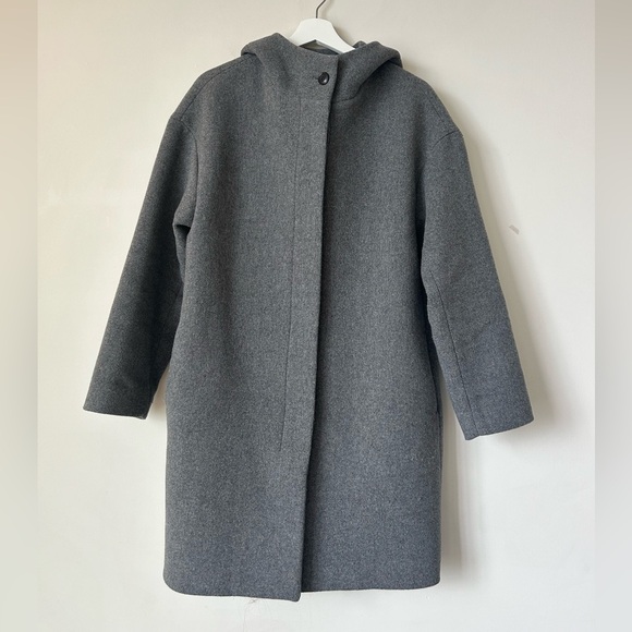 Uniqlo | WOOL BLEND COAT WITH HOOD - Picture 4 of 11